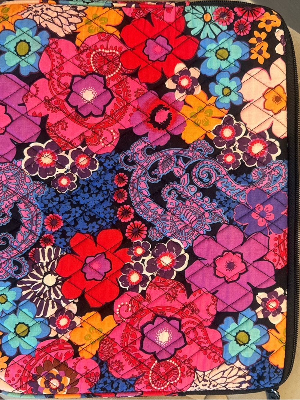 Vera Bradley Multicolor Floral Quilted Electronics Sleeve